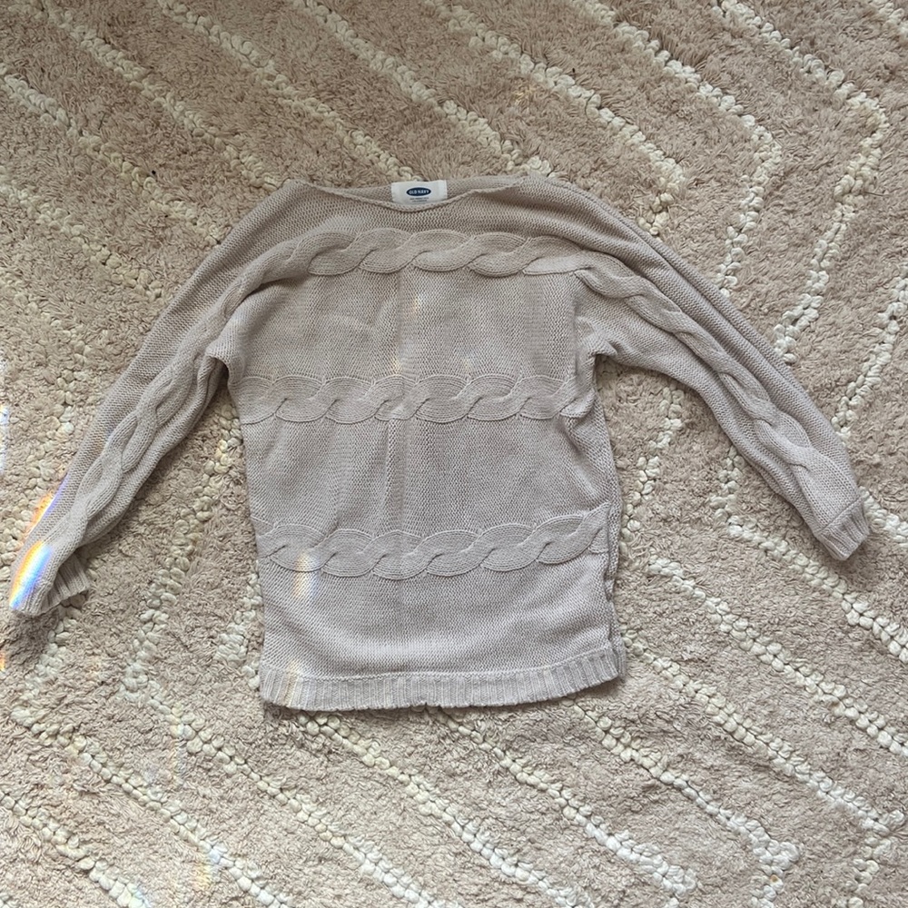 Old Navy Cream gray sweater size 4t